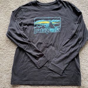 Long Sleeve Patagonia Logo T-Shirt
